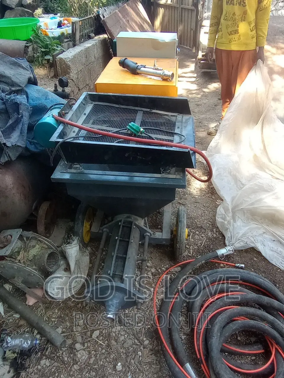 የሚሸጥ ፓንፕ ለኮንስትራክሽን ስራ Automatic_cement Plastering Machine