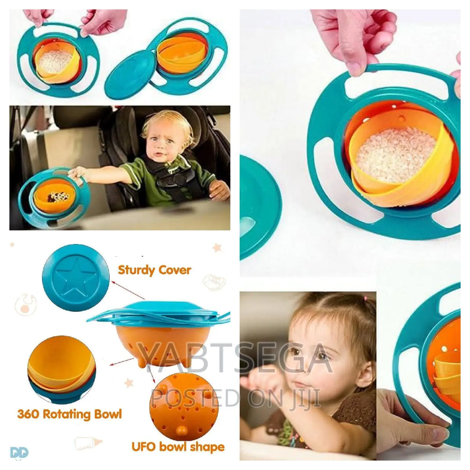 360 Degree Rotation Gyro Bowl