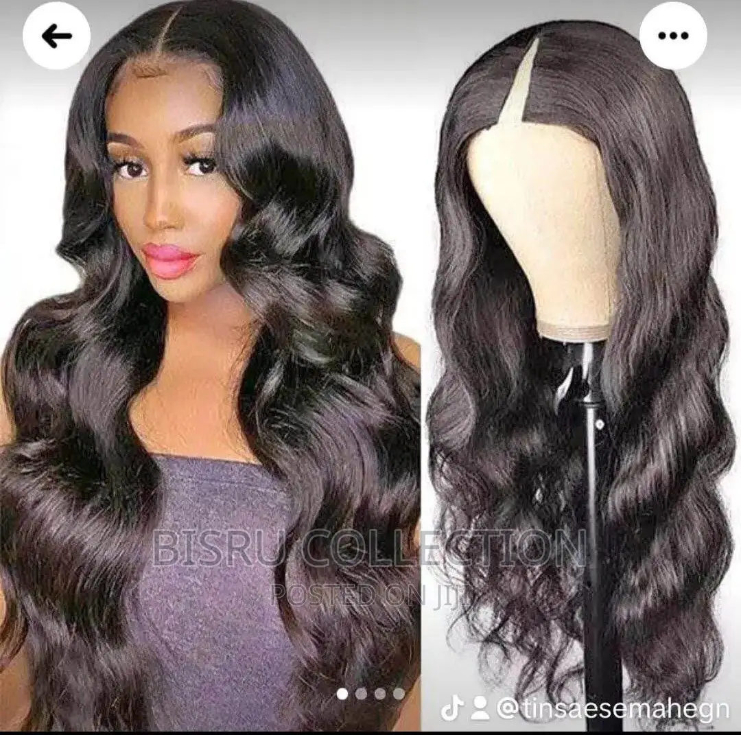 U Shape Human Like Wig