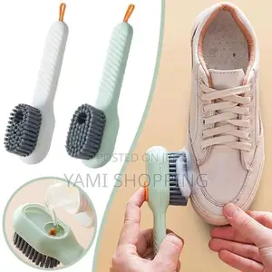Photo - Multi-Functional Shoe Cleaning Brush With Soap Dispenser