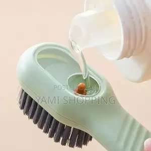 Photo - Multi-Functional Shoe Cleaning Brush With Soap Dispenser