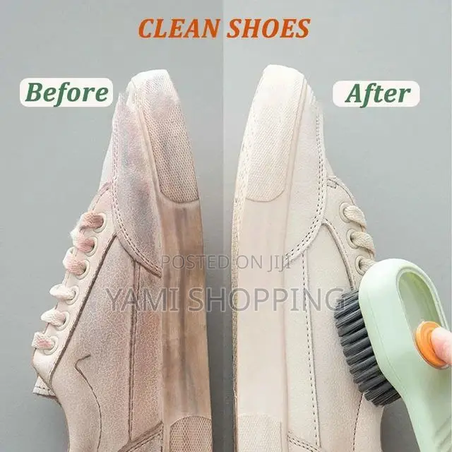 Multi-Functional Shoe Cleaning Brush With Soap Dispenser