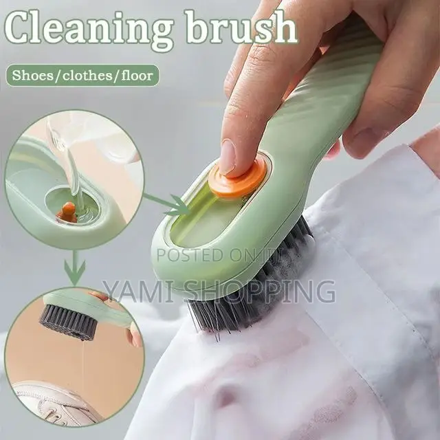 Multi-Functional Shoe Cleaning Brush With Soap Dispenser