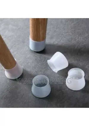 Photo - Silicon 8pcs Chair, Table, Bed Leg Cover