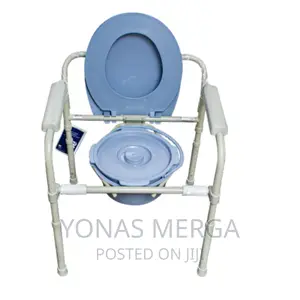 Medokare Foldable Bedside Commode Chair - Heavy-Duty Steel