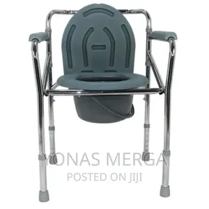 Photo - Toilet Patient Chair Locking Push-Button Make Easy to Adjust