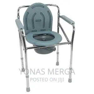 Commode Disabled Toilet Comes Complete With a Folding Steel