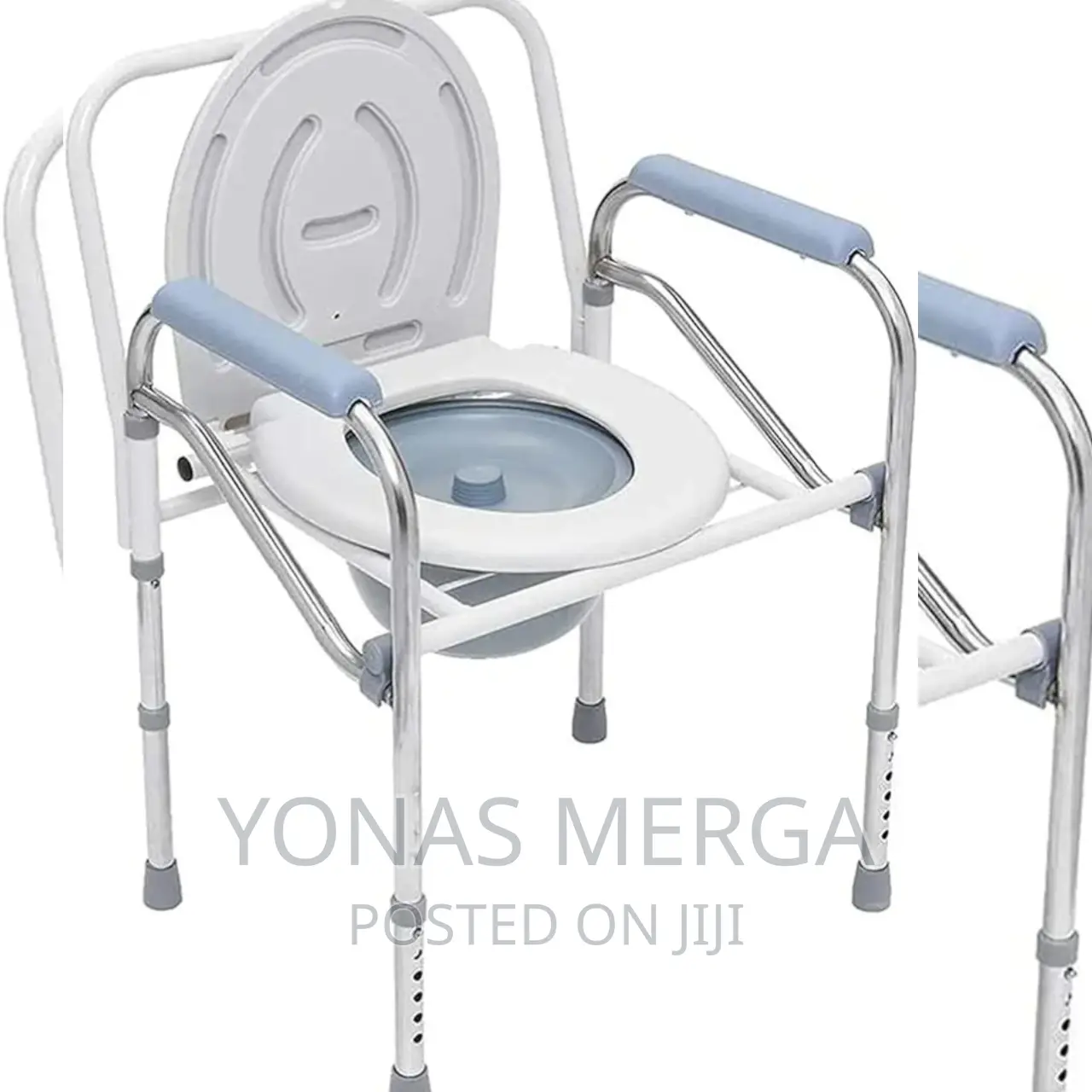 Gxnimer Commode Chair - Stainless Steel Elderly Toilet Chair