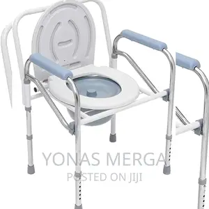 Photo - Gxnimer Commode Chair - Stainless Steel Elderly Toilet Chair