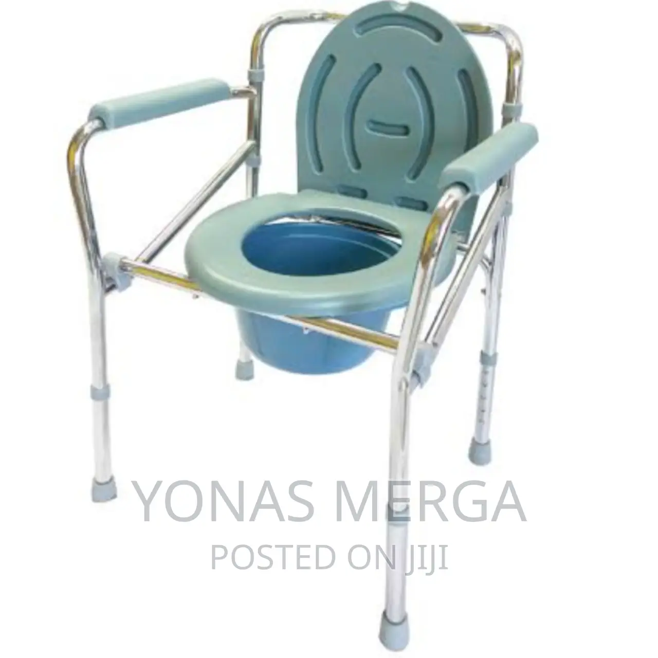 Elderly Potty Chair Molded Plastic Armrests for Add Comfort