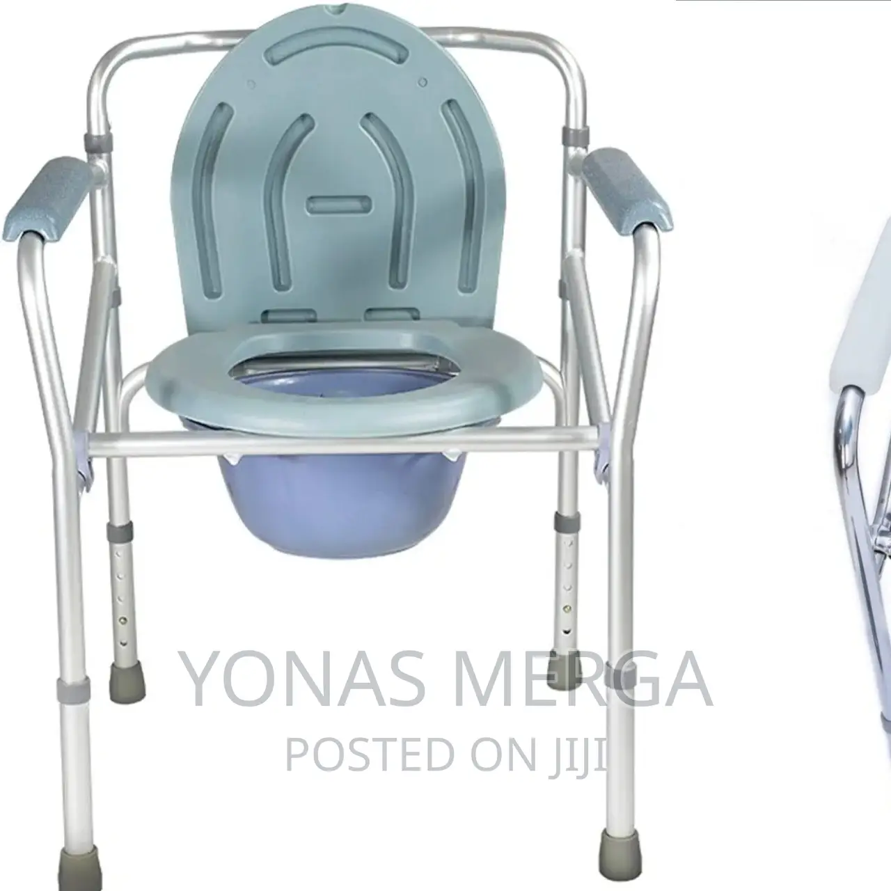 CURE-WELL Heavy Duty Bedside Commode Chair, Homecare Toilet