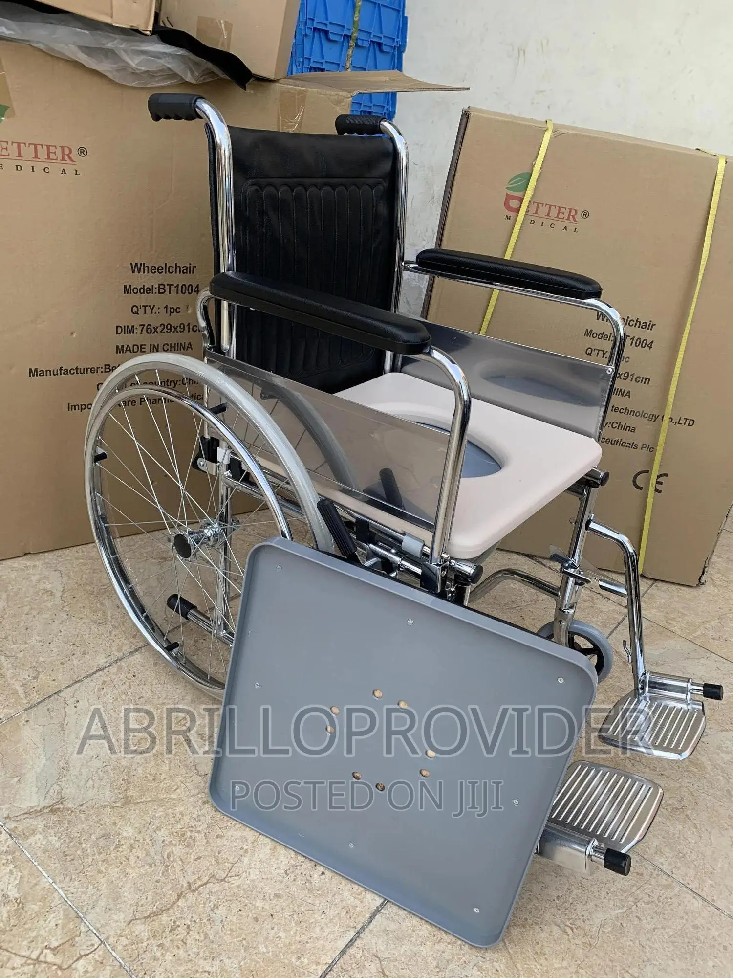 Folding Commode Wheelchair"Wheelchair"Wheelchair|Wheelchair