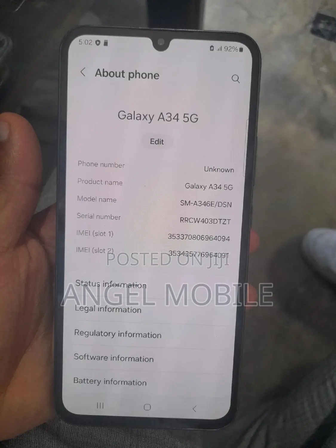 Samsung Galaxy A34 5G 256 GB Black