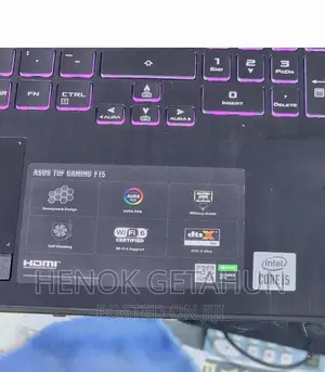 New Laptop Asus TUF Gaming A15 8GB Intel Core i7 SSD 512GB
