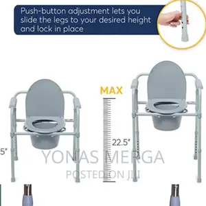 New Obesity Bedside Commode Chair Extra Wide Multifunctional