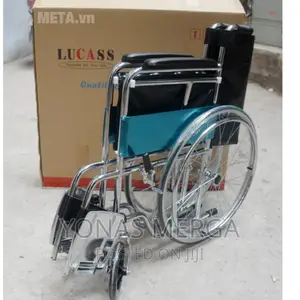 QTBH Lightweight Wheelchair Carbon Steel Folding Wheelchair