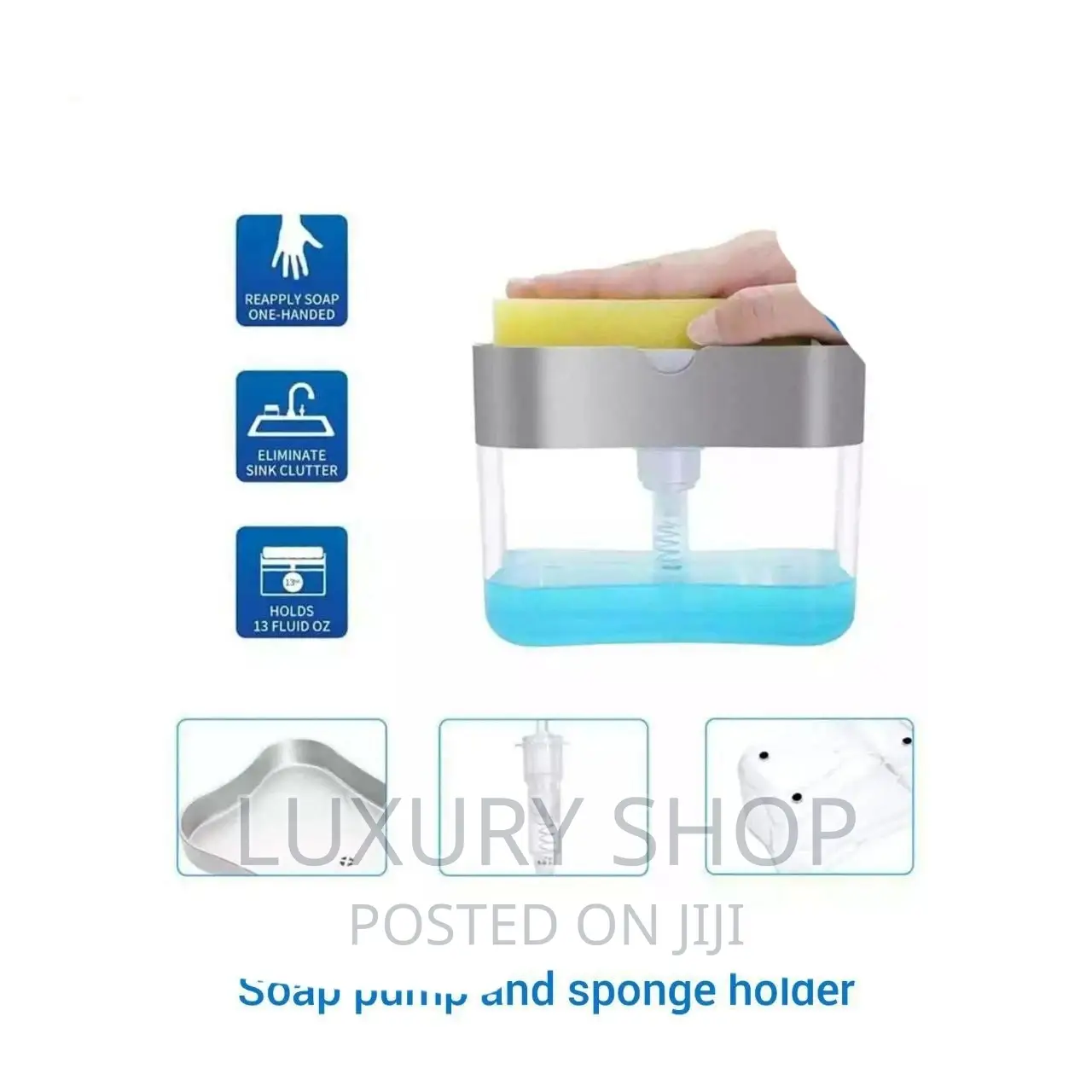 Soap Pump Dispenser With Sponge