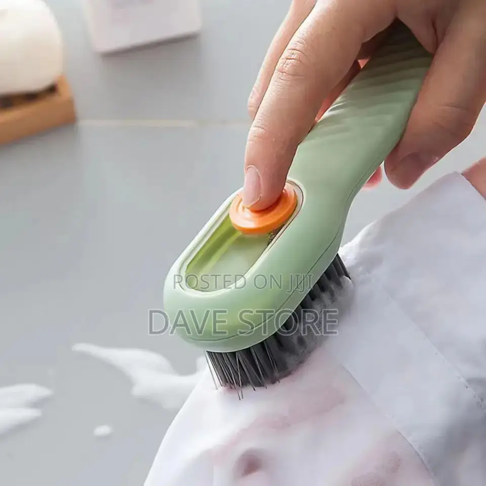 Multi-Functional Shoe Cleaning Brush With Soap Dispenser