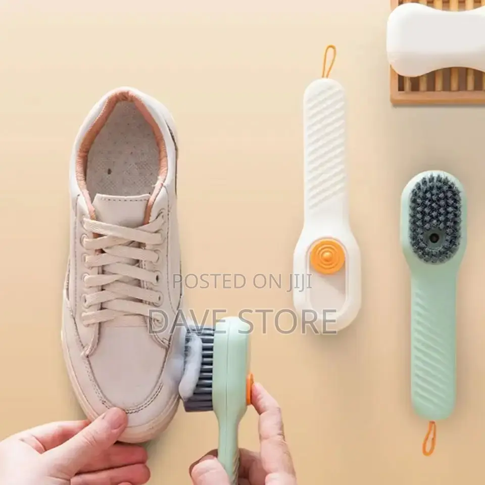 Multi-Functional Shoe Cleaning Brush With Soap Dispenser