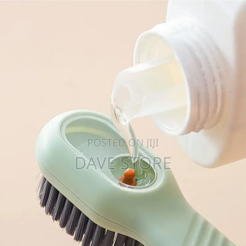 Multi-Functional Shoe Cleaning Brush With Soap Dispenser