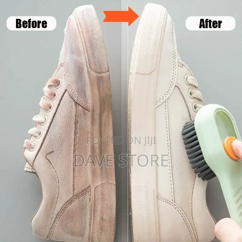 Multi-Functional Shoe Cleaning Brush With Soap Dispenser