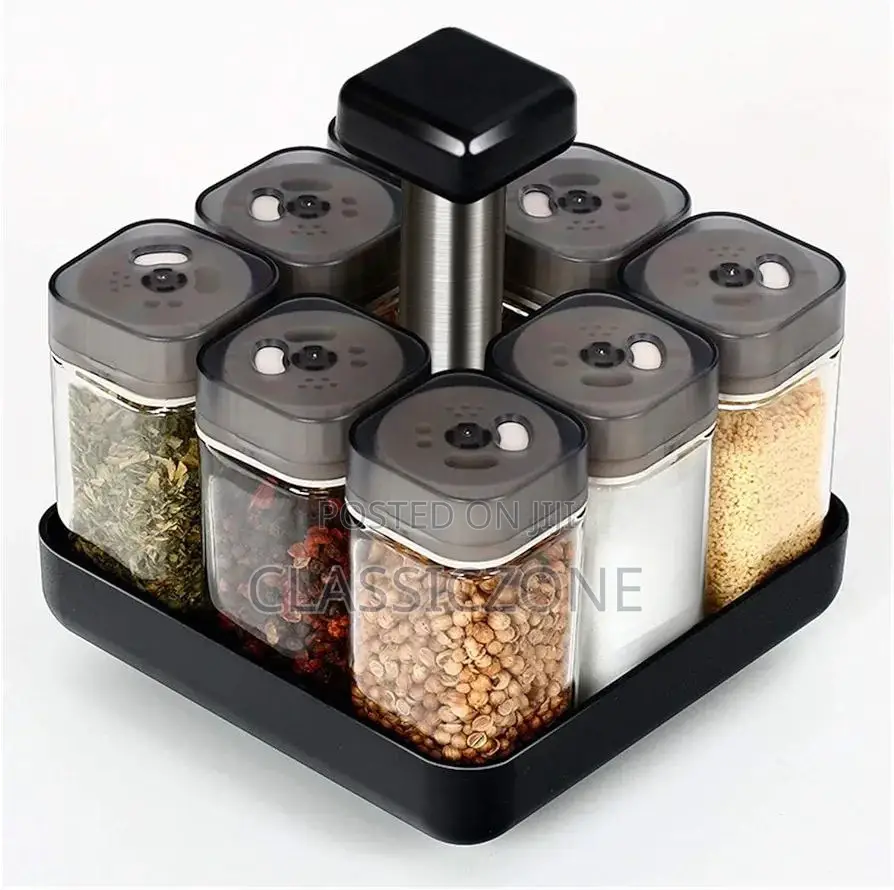 9 Pieces Rotate Spice Rack