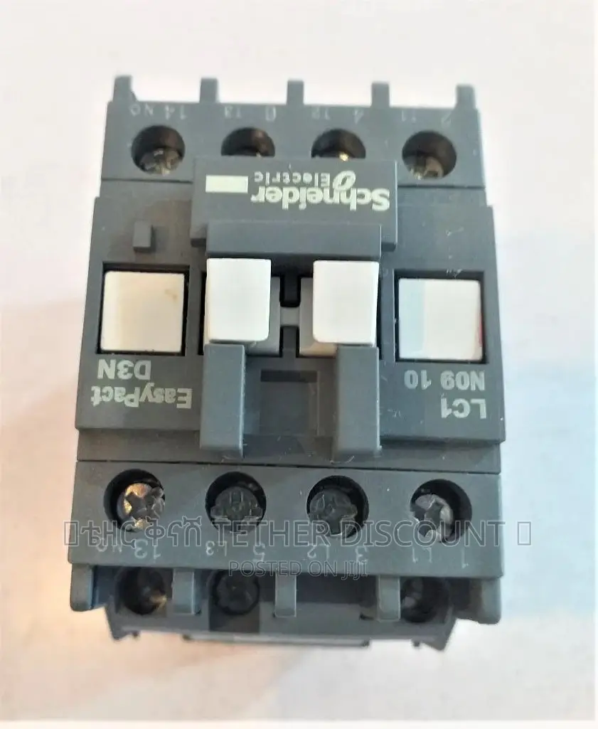 Schneider Contactor 1pcs አዲስ የኤሌክትሮማግኔቲክ ማብሪያና ማጥፊያ Lc1n0910