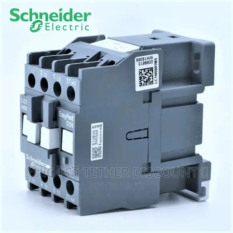 Schneider Contactor 1pcs አዲስ የኤሌክትሮማግኔቲክ ማብሪያና ማጥፊያ Lc1n0910