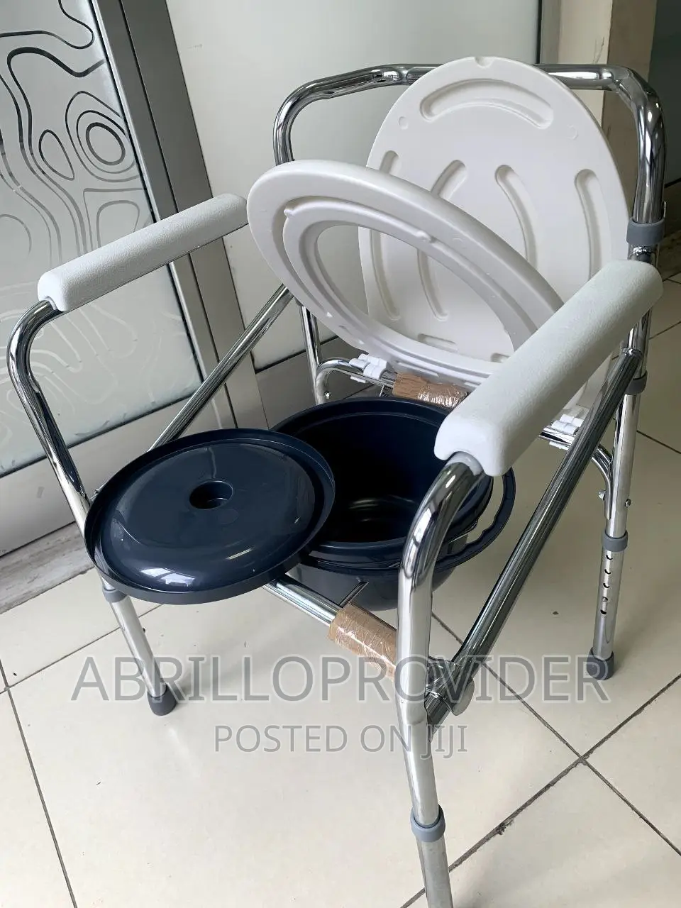 የሚታጥብ እና የሚታጠፍ Toilet Chair|Commode Chair|ፎልዲንግ Chair/Potty