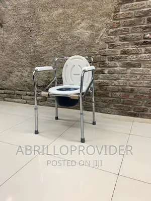 Photo - Folding Chair|Commode Chair|Toilet Seat Chair|New Elderly
