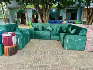 L Shape Sofa Corner Made of Wooden Material