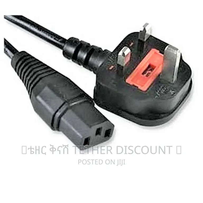 Orignal 3 Pin Plug Computer Power Cable New Packed