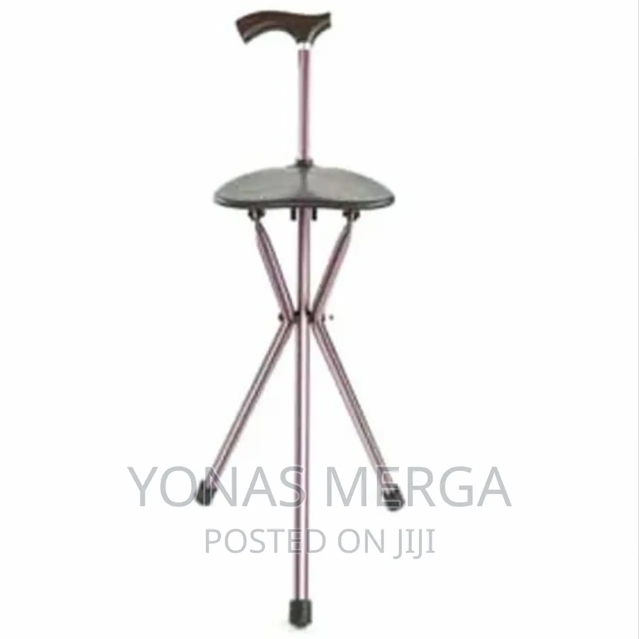 Walking Stick Stainless Crutche Chair Three-Legged Seat