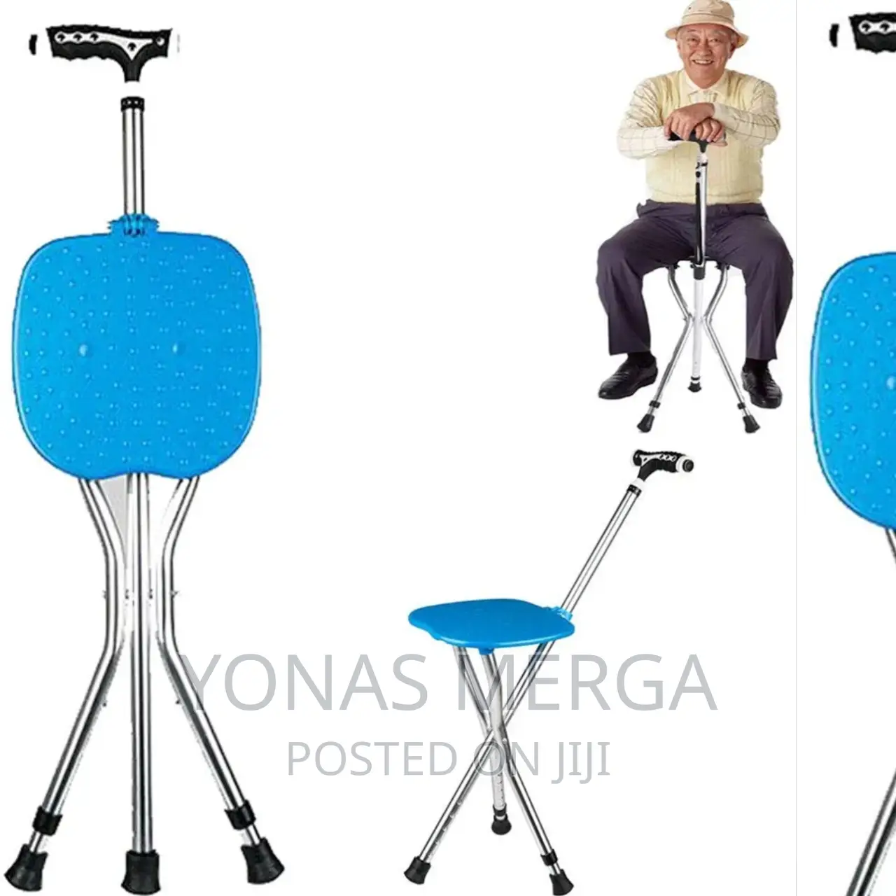 GBHJJ Walking Stick With Seat,Portable Folding Walking Stick