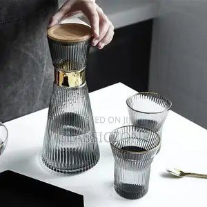 Glass Kettle Set መጠጫ ብርጭቆ