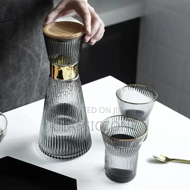 Glass Kettle Set መጠጫ ብርጭቆ