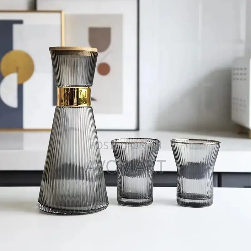 Glass Kettle Set መጠጫ ብርጭቆ