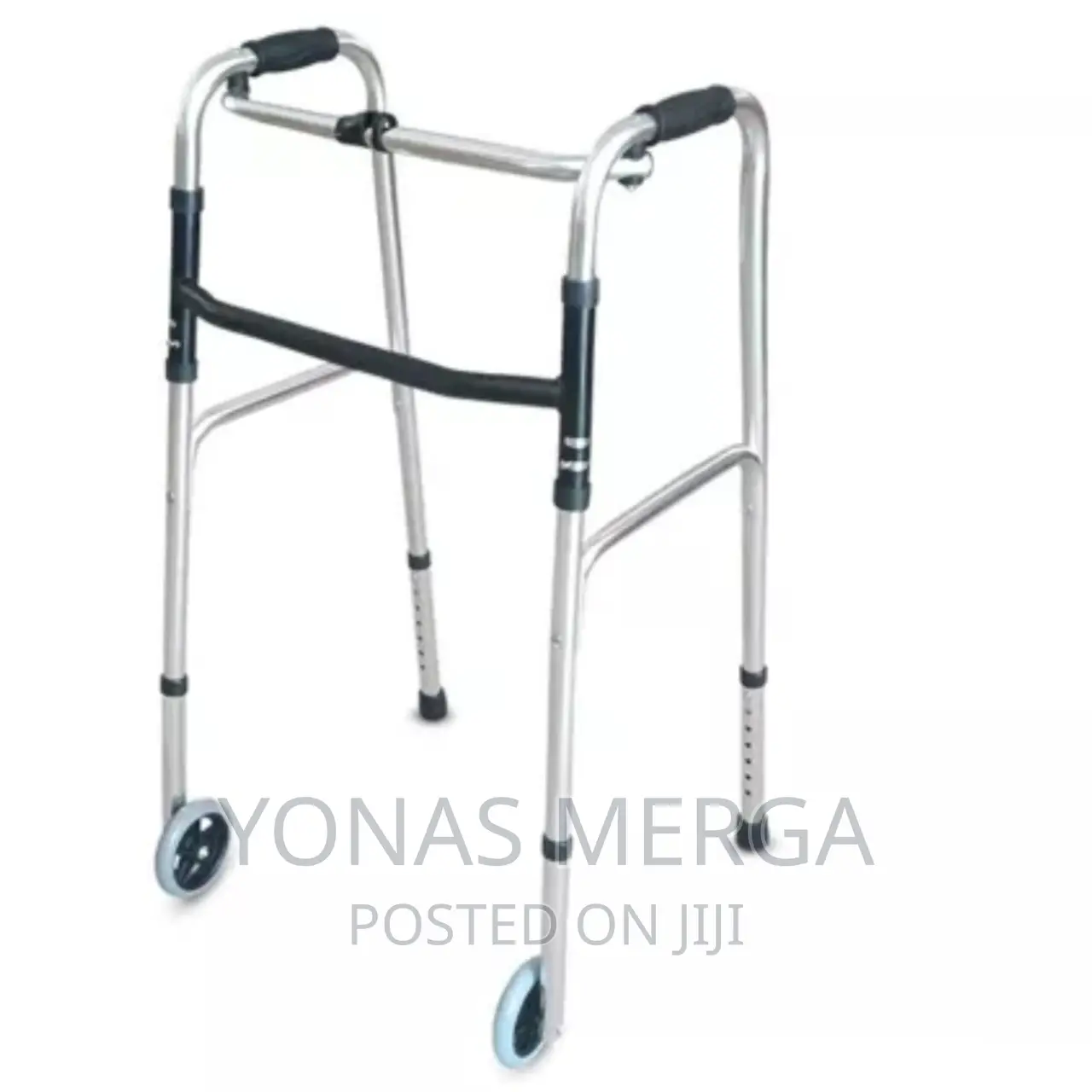 Folding Walker With Wheels,5-Inch :Health Personal Care