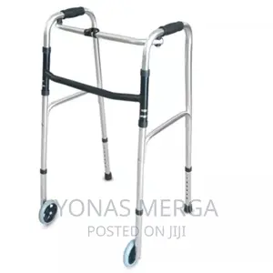 Folding Walker With Wheels,5-Inch :Health Personal Care