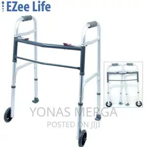 Foldbale Walker 【Rubber 5"Wheels】: The Front-Wheeled Walker
