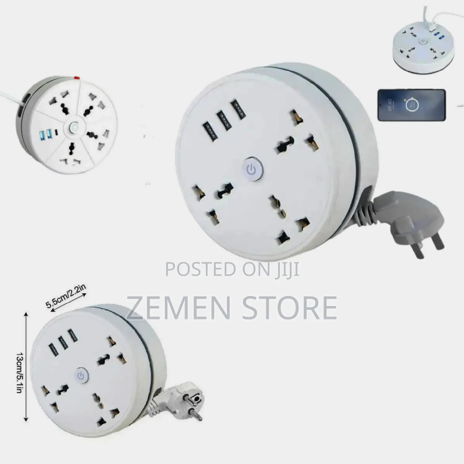 Gelistar Retractable Power Strip ቦለ ብዙ ጥቅም ሶኬት መሰኪያ
