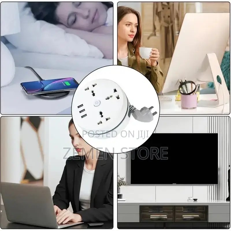 Gelistar Retractable Power Strip ቦለ ብዙ ጥቅም ሶኬት መሰኪያ