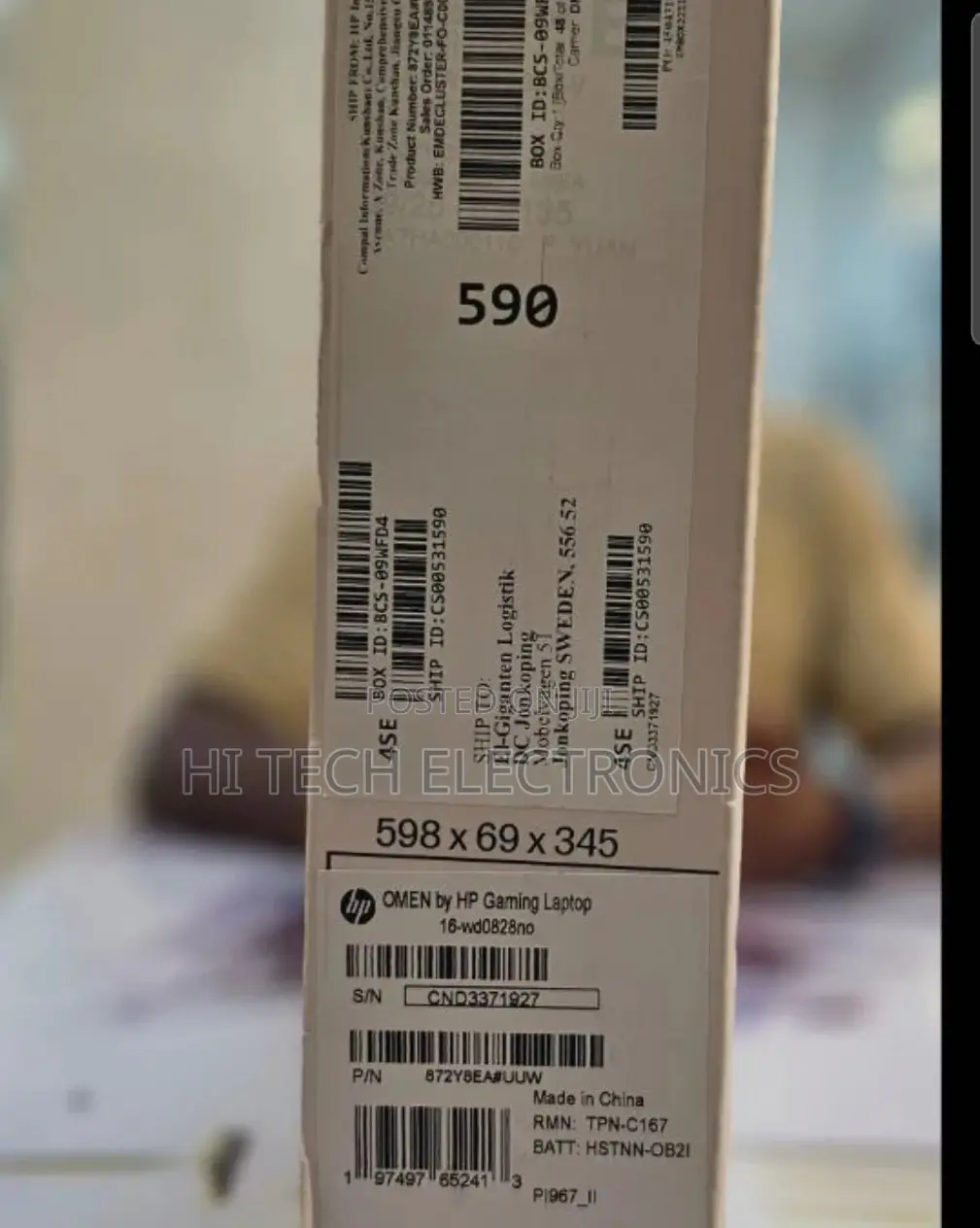 New Laptop HP Omen 16 16GB Intel Core I7 SSD 512GB