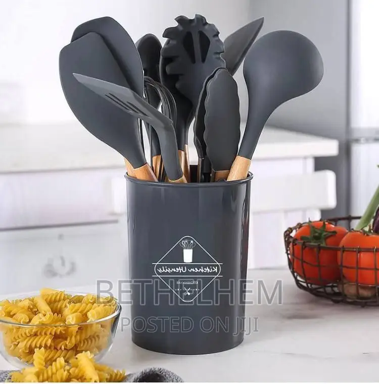 [ 12pcs Silcone Kitchen Utensils Set
