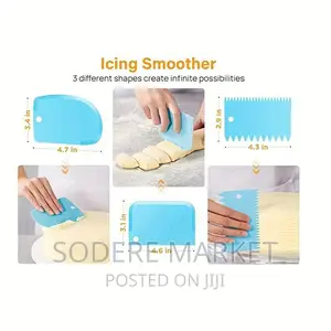 3pcs Multifunctional Cake Scrapers