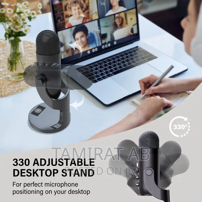 PW8 Jmary Professional Condenser Desktop USB Microphone