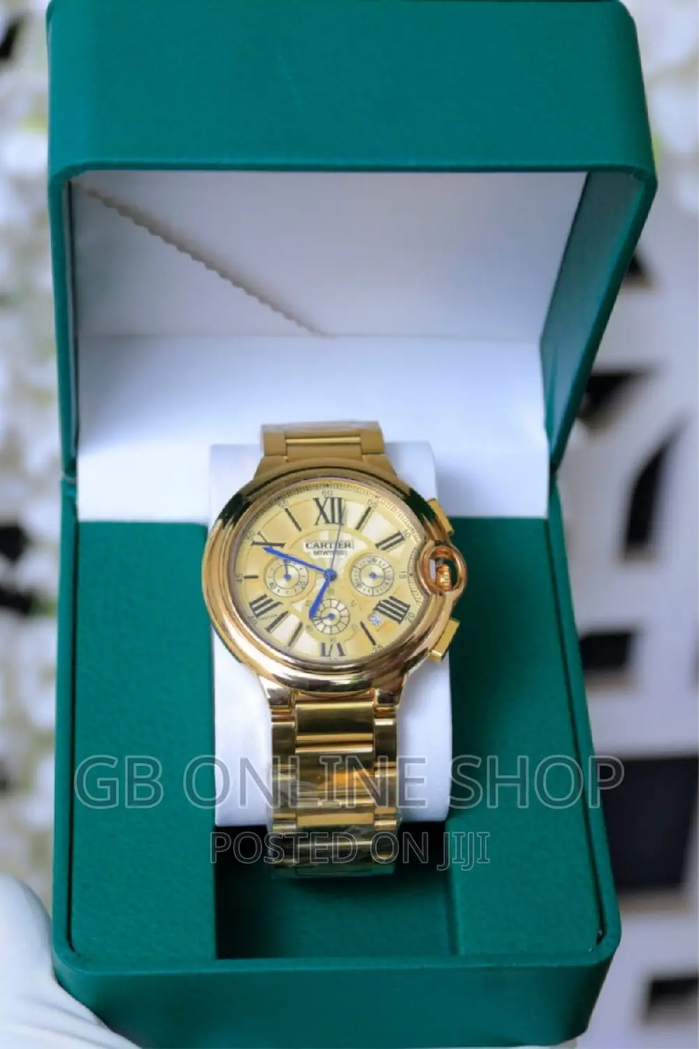 Cartier Watch +Cartier Bracelet + Luxury Watch Box