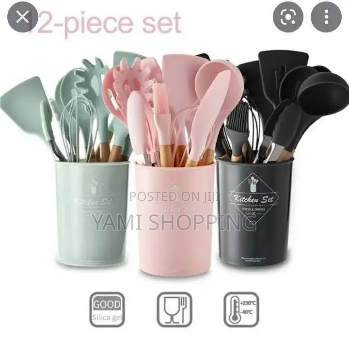 12pcs Silcone Kitchen Utensils Set