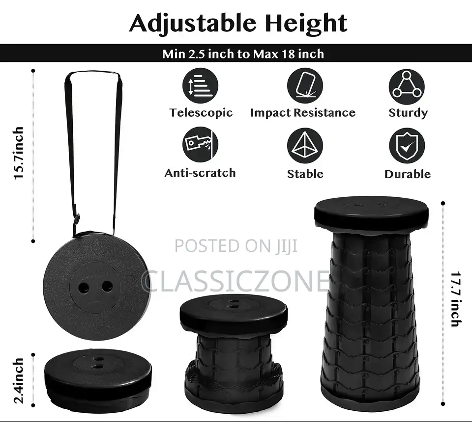 Quality Portable Retractable Stool