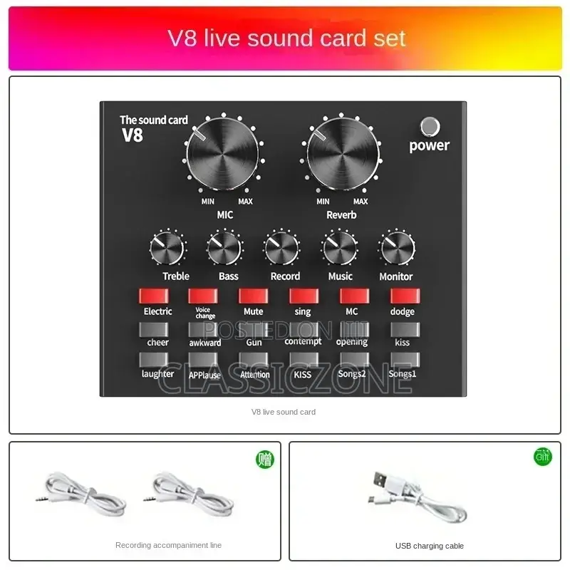 Microphone With Sound Card